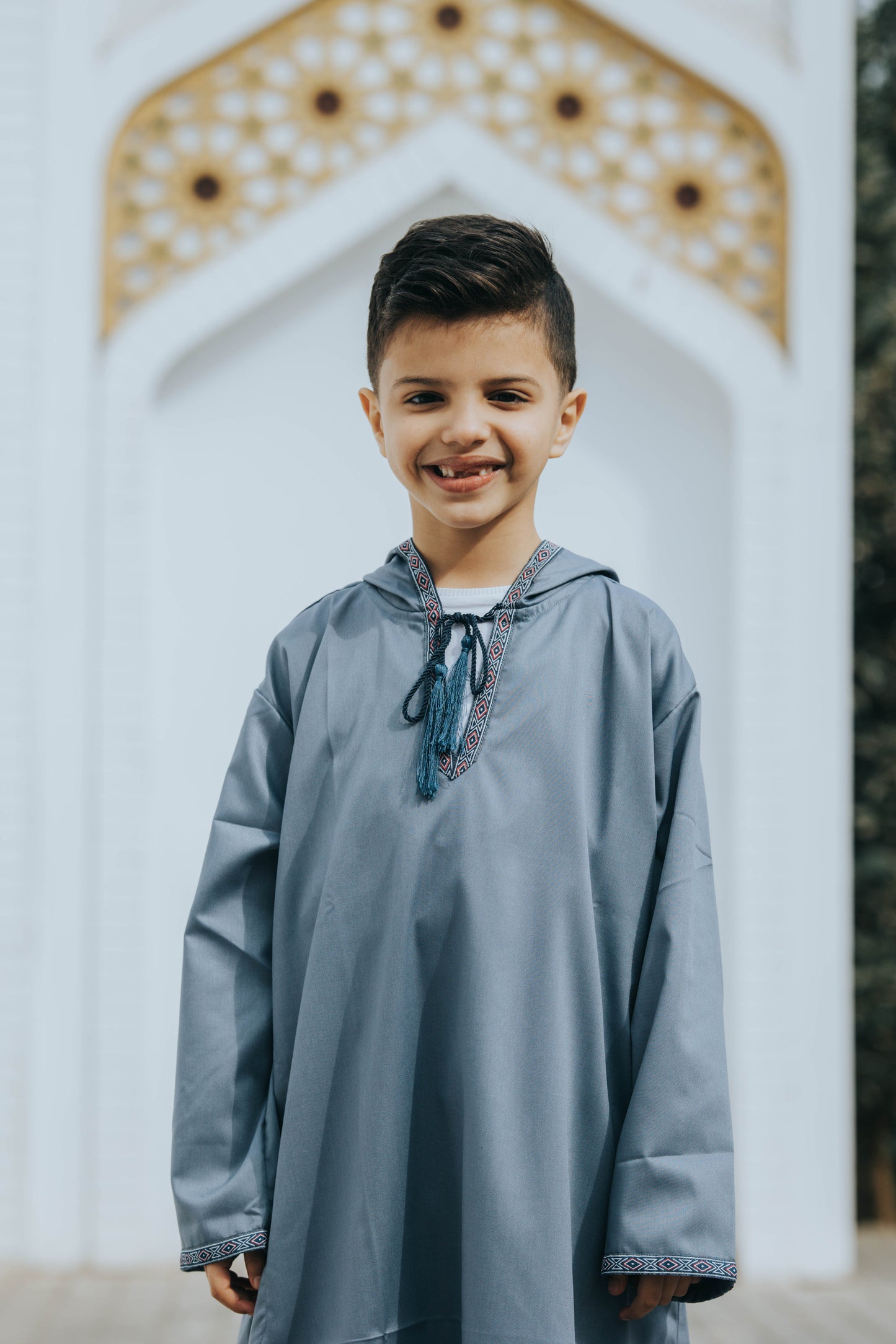 Navy Blue Moroccan Boy's Jilbab