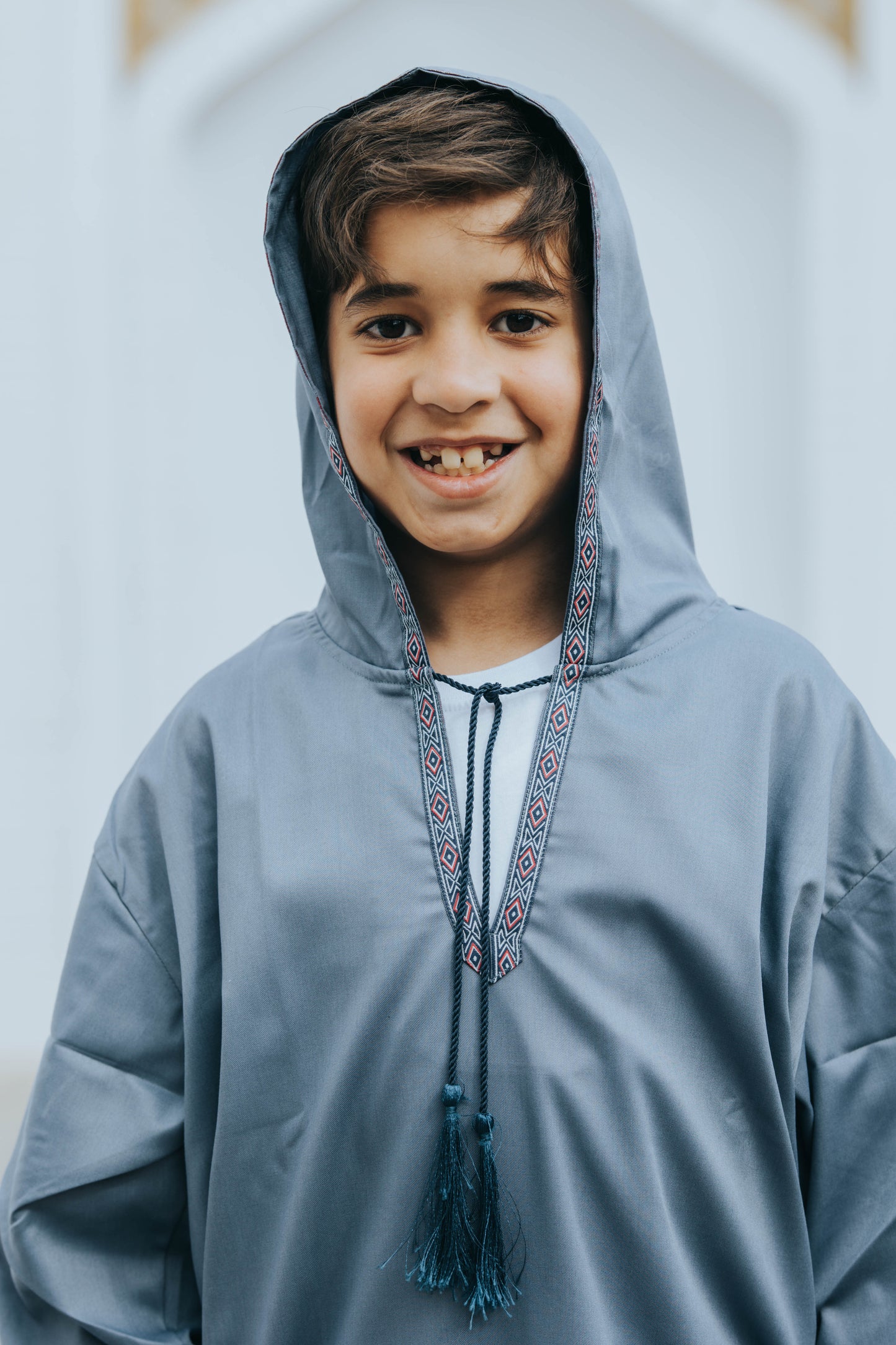 Navy Blue Moroccan Boy's Jilbab
