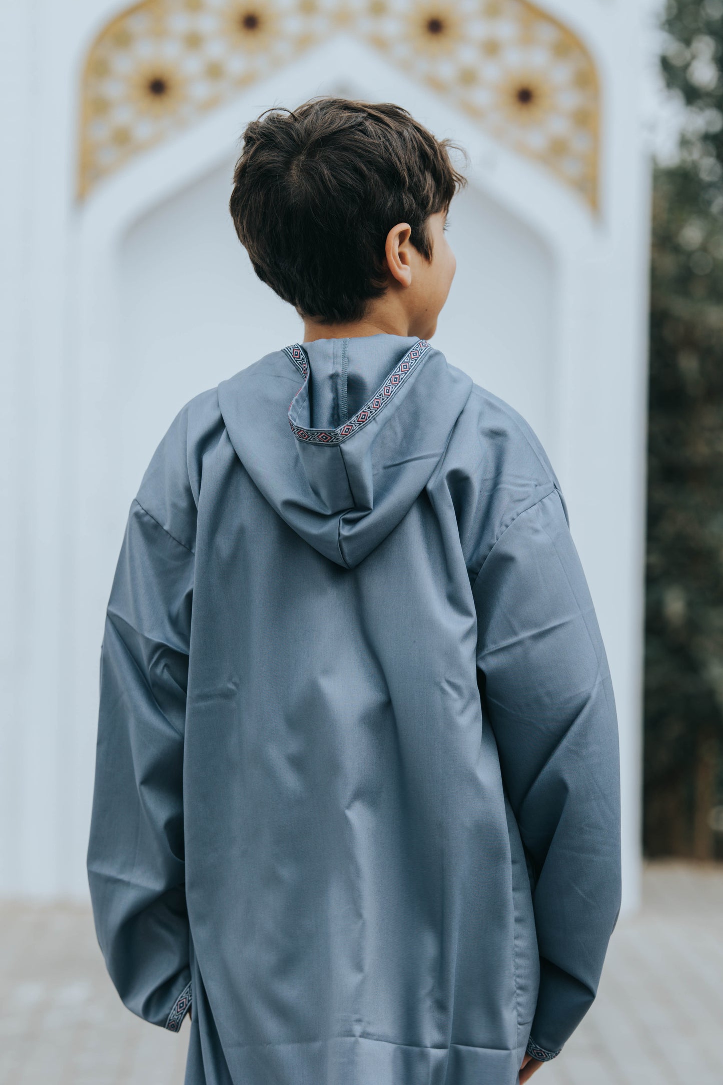 Navy Blue Moroccan Boy's Jilbab