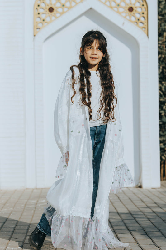 Stars White Kaftan