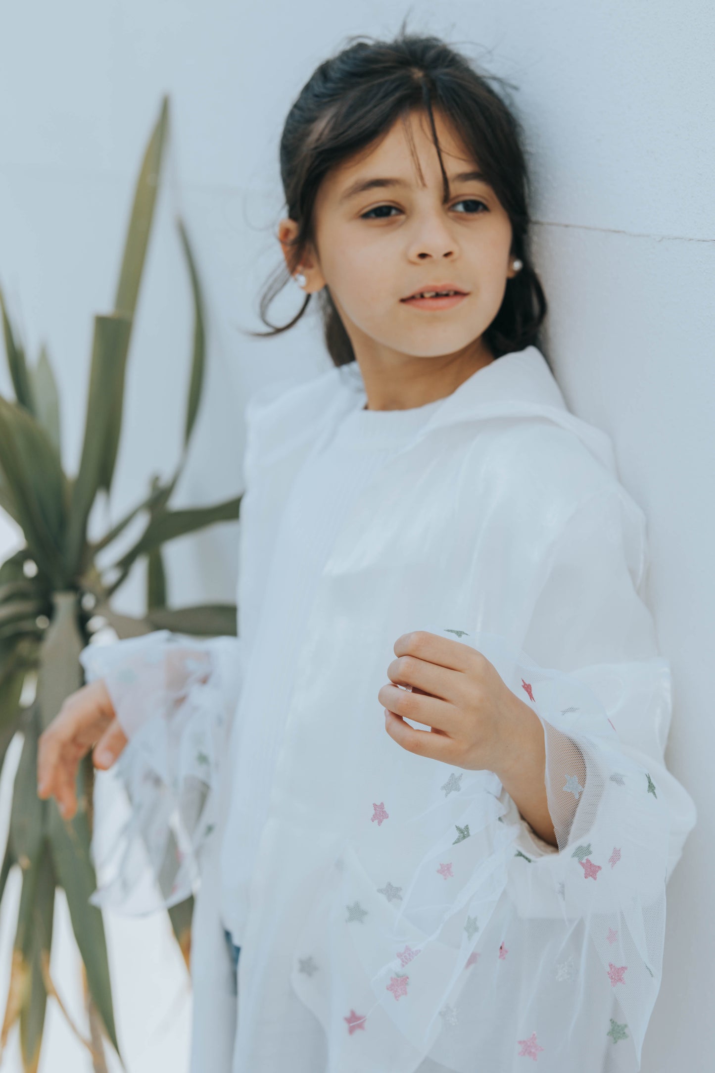 Stars White Kaftan