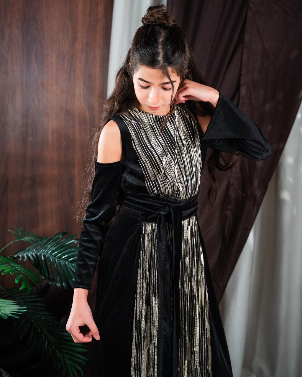 Black velvet Kaftan