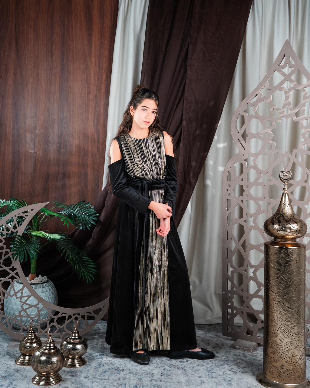 Black velvet Kaftan