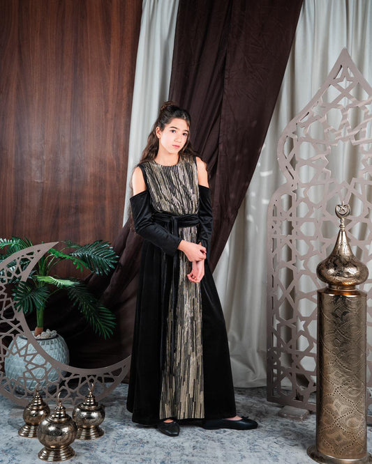 Black velvet Kaftan